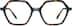 Premium Geometric Glasses 4461016 in Blue