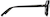 Side view of Premium Geometric Glasses 4461021 in Black thumbnail