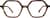 Front view of Premium Geometric Glasses 4461025 in Tortoiseshell thumbnail