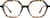 Front view of Premium Geometric Glasses 4461035 in Tortoiseshell thumbnail