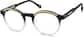 Angle view of Premium Round Glasses 4461112 in Gray thumbnail
