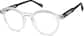Angle view of Premium Round Glasses 4461123 in Clear thumbnail