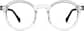 Front view of Premium Round Glasses 4461123 in Clear thumbnail