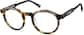 Angle view of Premium Round Glasses 4461125 in Tortoiseshell thumbnail