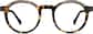 Front view of Premium Round Glasses 4461125 in Tortoiseshell thumbnail