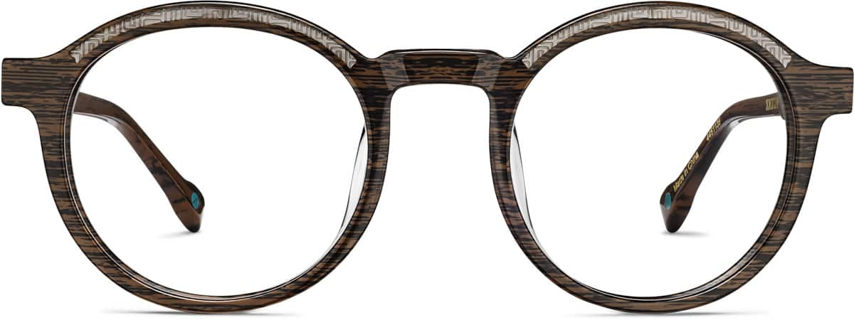 Front view of Premium Round Glasses 4461139 in Pattern