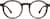 Front view of Premium Round Glasses 4461139 in Pattern thumbnail