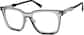 Angle view of Premium Square Glasses 4461212 in Gray thumbnail