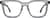 Front view of Premium Square Glasses 4461212 in Gray thumbnail