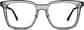 Front view of Premium Square Glasses 4461212 in Gray thumbnail