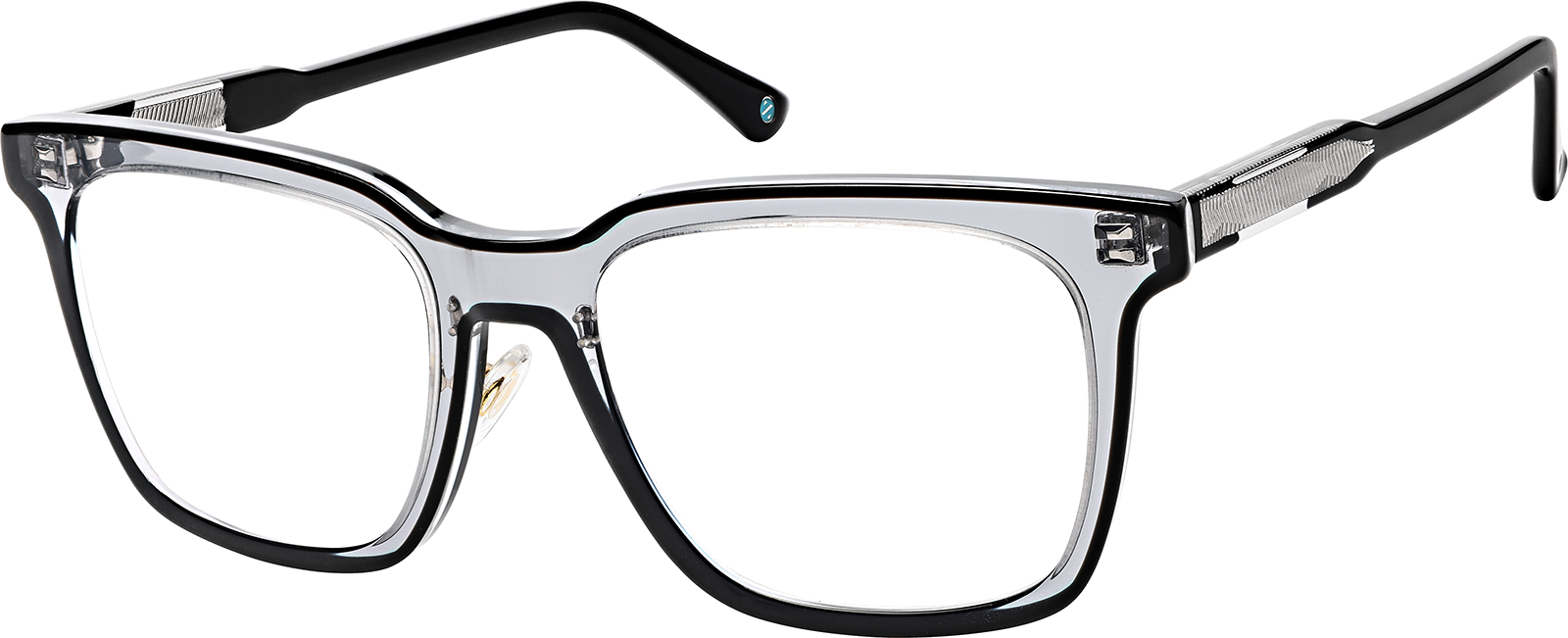 Black Premium Square Glasses #4461221 | Zenni Optical