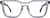 Front view of Premium Square Glasses 4461216 in Blue thumbnail