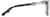 Side view of Premium Square Glasses 4461216 in Blue thumbnail