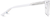 Side view of Premium Square Glasses 4461230 in White thumbnail