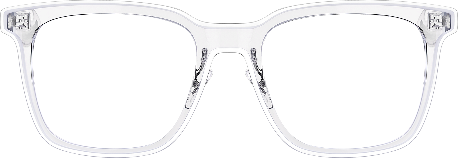 White Premium Square Glasses #4461230 | Zenni Optical
