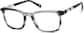 Angle view of Rush Hour Glasses 4461339 in Gray Stripe thumbnail