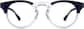 Front view of Voyager Glasses 4461416 in Navy thumbnail
