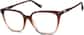 Angle view of Premium Square Glasses 4461515 in Brown thumbnail