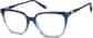 Angle view of Premium Square Glasses 4461516 in Blue thumbnail