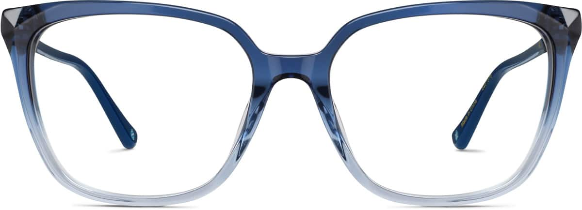 Front view of Premium Cat-Eye Glasses 4461516 in Blue