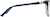 Side view of Premium Cat-Eye Glasses 4461516 in Blue thumbnail