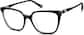 Angle view of Premium Square Glasses 4461521 in Black thumbnail