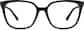 Front view of Premium Square Glasses 4461521 in Black thumbnail