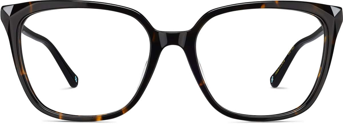 Front view of Premium Cat-Eye Glasses 4461525 in Tortoiseshell