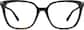 Front view of Premium Square Glasses 4461525 in Tortoiseshell thumbnail