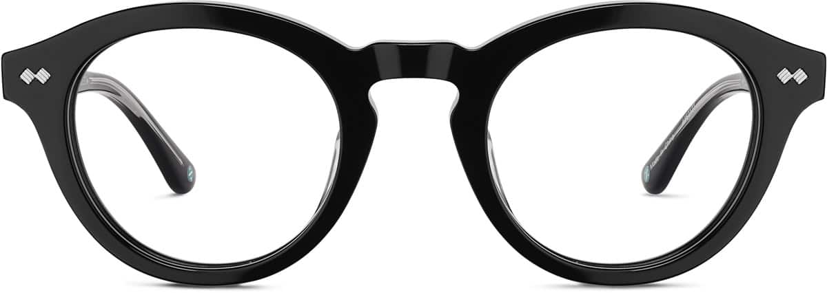 Black circle deals frame glasses