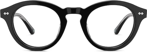 Black Round Glasses #7801821