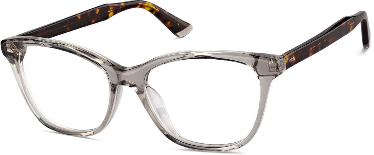 Angle view of Cat-Eye Glasses 4462212 in Gray