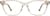 Front view of Cat-Eye Glasses 4462215 in Beige thumbnail