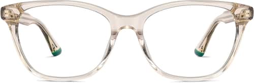 Beige Cat-Eye Glasses