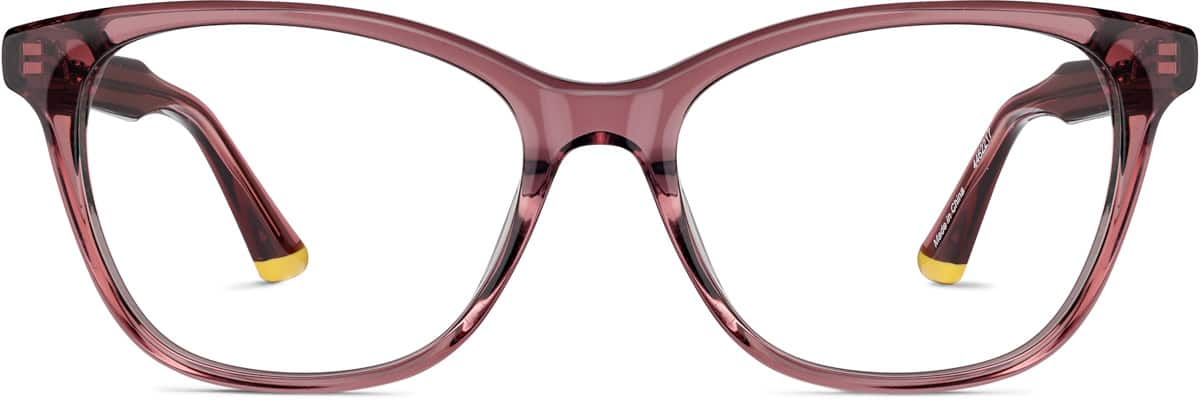 Front view of Cat-Eye Glasses 4462217 in Purple