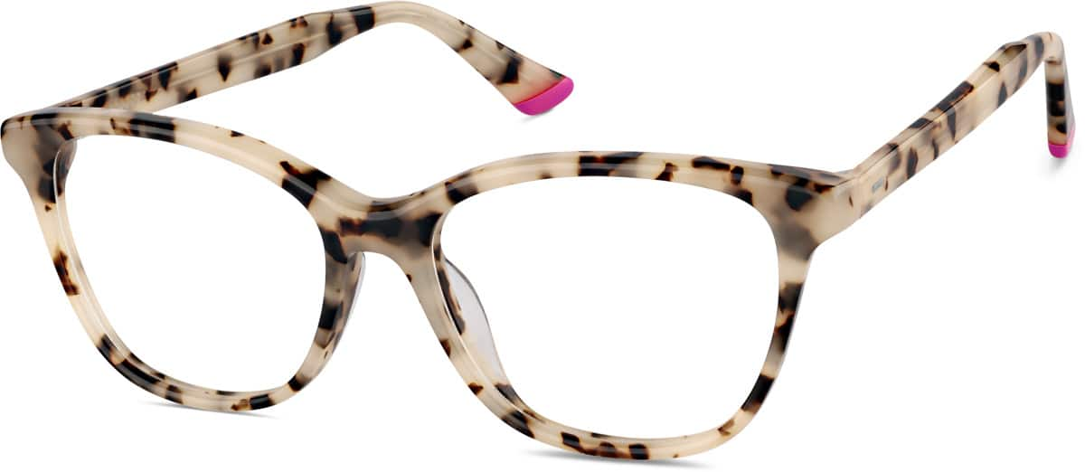 Angle view of Cat-Eye Glasses 4462235 in Tortoiseshell