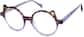 Angle view of Kids' Round Glasses 4462317 in Purple thumbnail