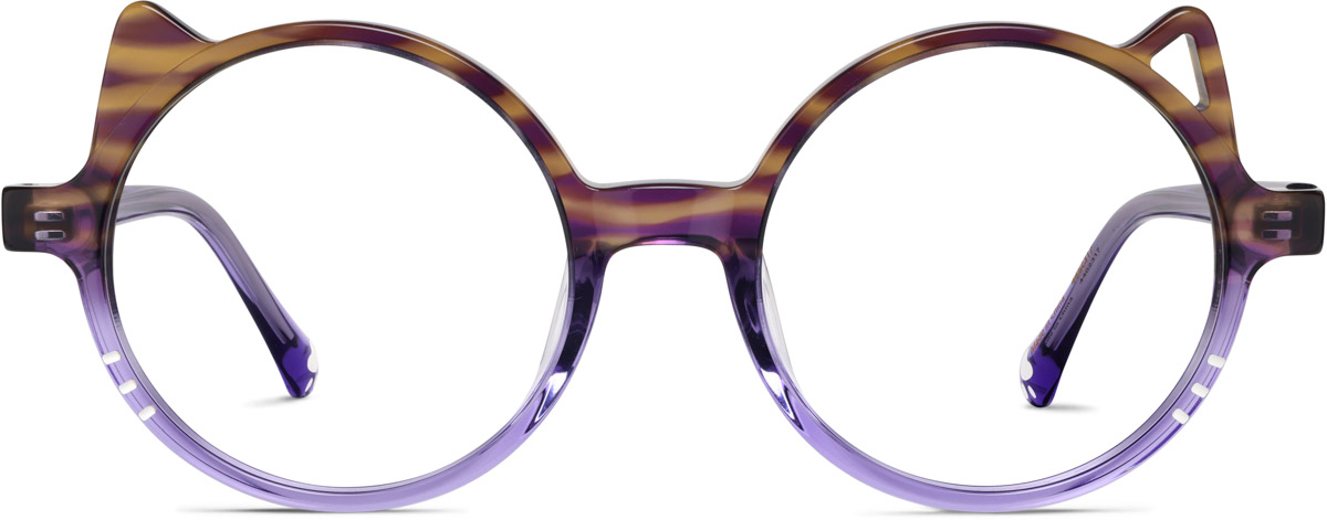 Purple Kids' Round Glasses