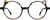 Front view of Kids' Round Glasses 4462325 in Tortoiseshell thumbnail