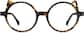 Front view of Kids' Round Glasses 4462325 in Tortoiseshell thumbnail