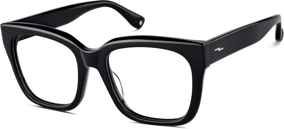 Angle view of Square Glasses 4462421 in Black