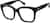 Angle view of Square Glasses 4462421 in Black thumbnail