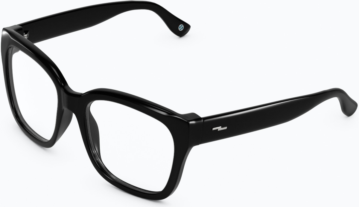 Angle view of Square Glasses 4462421 in Black thumbnail