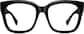 Front view of Square Glasses 4462421 in Black thumbnail