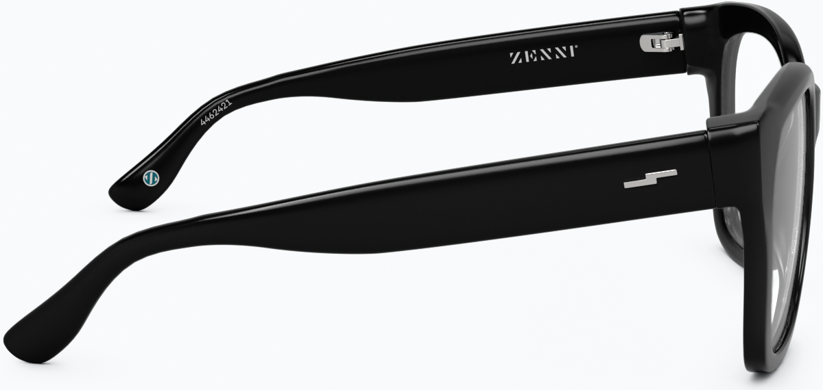 Side view of Square Glasses 4462421 in Black thumbnail