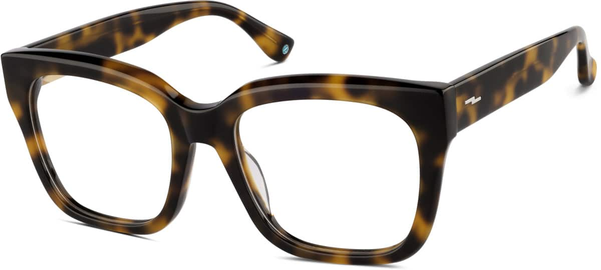 Angle view of Square Glasses 4462425 in Tortoiseshell