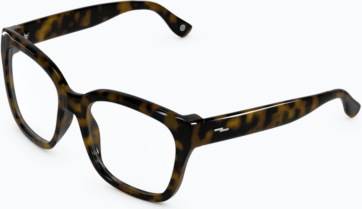 Angle view of Square Glasses 4462425 in Tortoiseshell thumbnail