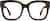 Front view of Square Glasses 4462425 in Tortoiseshell thumbnail