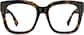 Front view of Square Glasses 4462425 in Tortoiseshell thumbnail