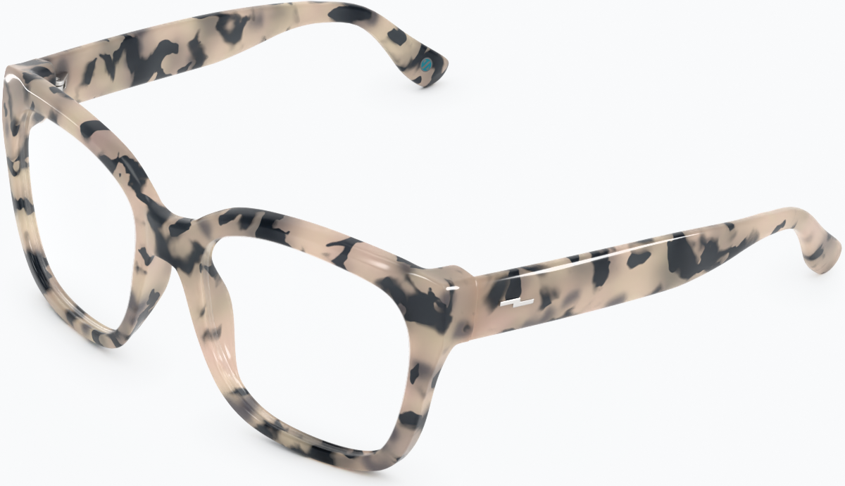 Angle view of Square Glasses 4462435 in Ivory Tortoiseshell thumbnail